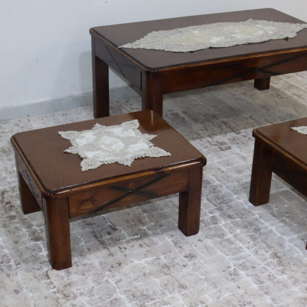 طاولة قهوة حطب - Image 4